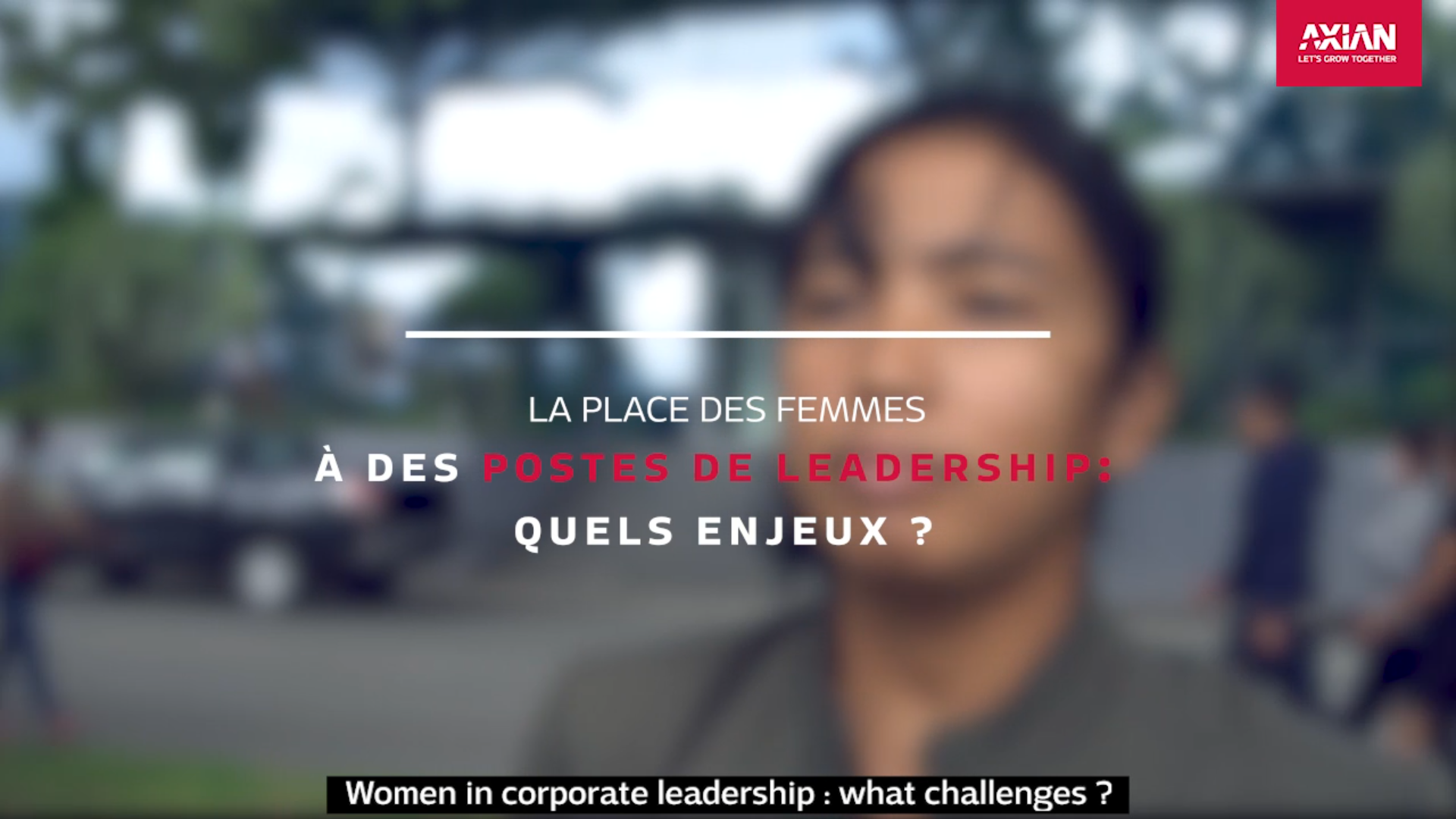 Capture vidéo sur la place de la femme à des postes de leadership/ Women in corporate leadership screenshot
